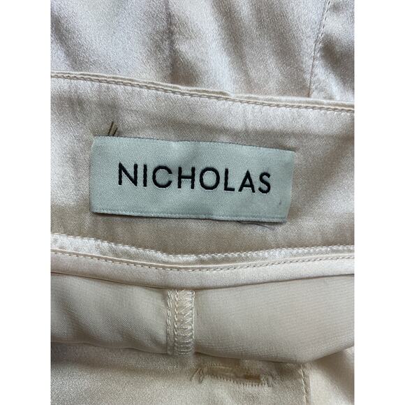 Nicholas 'Erato' White Charmeuse Pant Size 2 - Picture 4 of 4